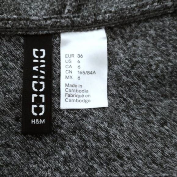 H&M GRAY SKATER DRESS SZ.6 EUC.  GORGEOUS DRESS IN EXCELLENT USED CONDITION. - Picture 6 of 6